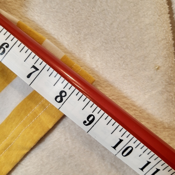 Forever 21"LOVELESS" Men's Yellow White Stripes and Black T-shirt Size M - Picture 6 of 7